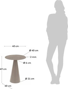 Fém kerek tárolóasztal ø 40 cm Shirel – Kave Home