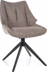 Bézs kárpitozott forgószék nappali étkező íróasztalhoz Coda szövet