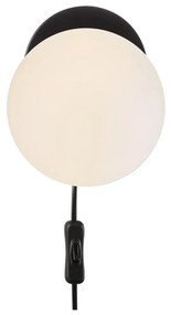 NORDLUX Lilly fali lámpa, fekete, E14, max. 40W, 13cm átmérő, 48891003