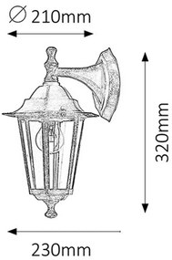Rabalux 8232 Velence kültéri fali lámpa