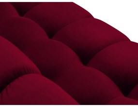 Bali piros bársony sarokkanapé, bal oldali - Cosmopolitan Design