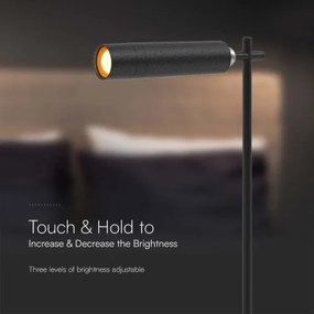 LED Dimmelhető mágneses asztali lámpa LED/3W/5V 4000K 1500 mAh fekete