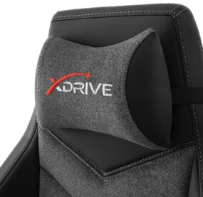 FIRTINA Massage TX 200 KG teherbírású szövet gamer szék lábtartóval, beépített masszázs- és fűtés funkcióval, 3D kartámasz