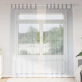 Függönyök függönyökkel 2 pcs Sötétszürke 140x175cm Poliészter