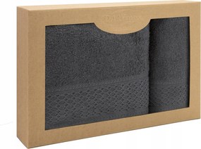 Solano 2 részes törölköző szett Darymex sötét hamuszürke