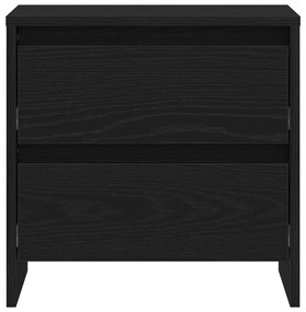 Éjjeli asztal 2 db Fekete tölgy 45x34x44,5 cm Műanyag