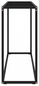fekete edzett üveg tálalóasztal 100 x 35 x 75 cm