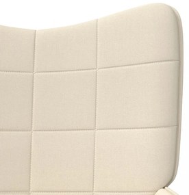 krémszínű szövet pihenőfotel