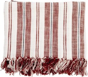 Terrakotta színű pamut takaró 150x200 cm Indira – Tiseco Home Studio