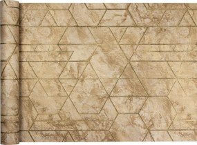 Tapéta Modern Grafika bézs-arany