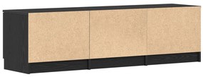 TV Szekrény - Fekete tölgy - 140x35x40 cm - Műanyagból készült
