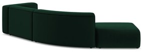 Sötétzöld bársony heverő (bal oldali) Ekahi – Makamii