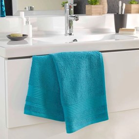 Kék frottír pamut törölköző 50x90 cm Tendresse – douceur d'intérieur