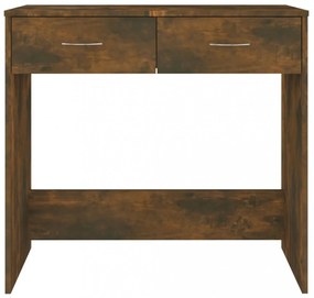 füstös tölgy színű szerelt fa íróasztal 80 x 40 x 75 cm