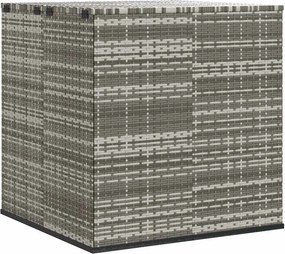 Szürke Polyrattan Kerti Párnatartó Doboz 100 X 97,5 X 104 Cm