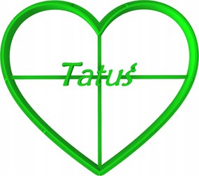 Forma LyukasztĂł MĂ©zeskalĂĄcs kiszĂșrĂł ApĂĄk Napja SzĂv Felirat Apu 8cm