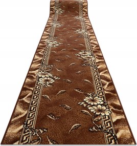 Futószőnyeg Bcf 200 cm Trio barna Keret Virágok ^*Q1902