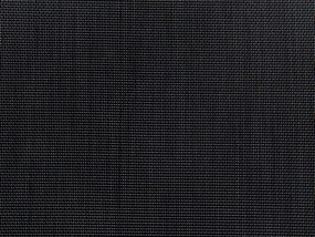 Kerti étkező szett Grosso (fekete) (üveglappal 180x90 cm) (fekete szék). 1011750