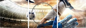 Kép - futballista (órával) (90x30 cm)
