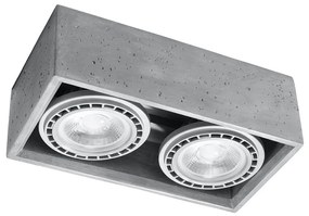 Sollux SL.0884 - Mennyezeti lámpa QUATRO 2xGU10/40W/230V beton