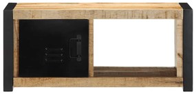 TV szekrény 80x30x35 cm tömör durva fa Mango