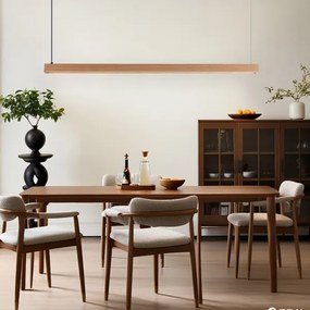 Immax NEO 07303L - LED dimmelhető csillár zsinóron MADEIRA 26W/230V Wi-Fi Tuya 122 cm tölgy