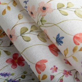 Abrosz dekoratív vízálló Anna 140x220 Eurofirany fehér mezei virágok