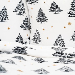 4Home Frosted Trees mikroszálas ágyneműhuzat, 160 x 200 cm, 70 x 80 cm, 160 x 200 cm, 70 x 80 cm