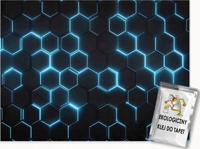 Fotótapéta Fiúknak Hexagonok 3D Gaming Tapéta Gyerekszobába 250x175
