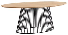 Étkezőasztal mangófa asztallappal, 200 x 110 cm - Kave Home