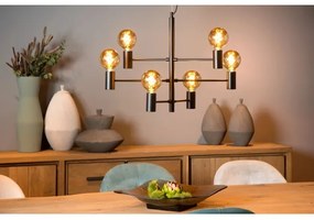 Lucide 21421/06/30 - Csillár zsinóron LEANNE 6xE27/60W/230V