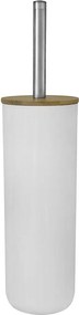 Aqualine - Szabadon álló WC kefe fehér/bambusz
