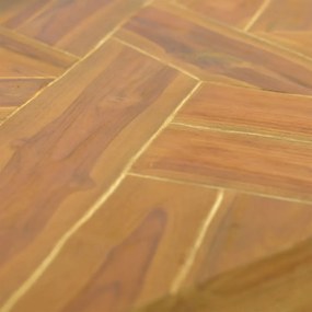 eróziós tömör tíkfa dohányzóasztal 110 x 35 x 38 cm