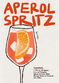 Poszter 30x40 cm Aperol Spritz drink bar