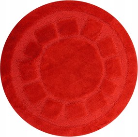 Fürdőszobaszőnyeg Gumírozott Kerek Wc-hez Piros Óceán átm. 100 cm