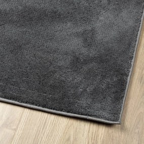OVIEDO antracitszürke rövid szálú szőnyeg 80 x 250 cm