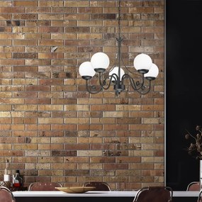 Brilagi - LED Csillár láncon COTTAGE 5xG9/40W/230V fekete/fehér