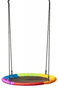 Woody fészekhinta, átmérő: 100 cm, szivárványszínű