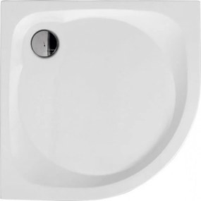 Polimat Nowy Styl félkör alakú zuhanytálca 90x90 cm fehér 00619