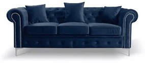Roma Chesterfield III kinyitható kanapé Kék