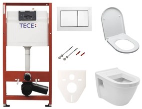 Kedvező árú TECE falra szerelhető WC készlet könnyű falakhoz / fal előtti beépítéshez + WC Vitra Integra incl. ülések SIKOTSV0