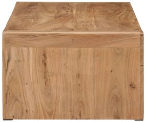 vidaXL tömör akácfa dohányzóasztal 110 x 55 x 35 cm