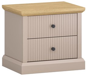 Éjjeliszekrény Indices (taupe + kő tölgy) . 1116878