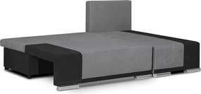 DROP Kinyitható sarokkanapé Zöld/fekete