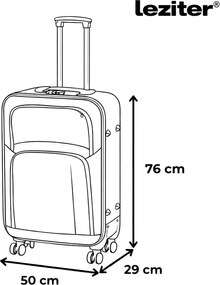 TraveLux light nagy bőrönd puha 76x50x29 cm fekete