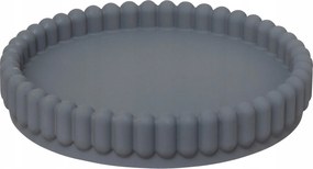 Szappantartó Kerek Szürke Dekoratív Fürdőszobai Bonbon Átm. 11 CM