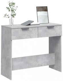 betonszürke szerelt fa tálalóasztal 90 x 36 x 75 cm