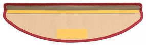 15 db piros öntapadó lépcsőszőnyeg 65 x 21 x 4 cm