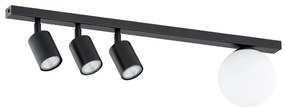 EMIBIG 1314-4 BASTER Loft Mennyezeti Lámpa Fehér, Fekete E14, GU10 IP20