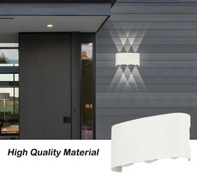 Brilagi - LED kültéri fali lámpa FLAREBOX LED/6W/230V fehér IP65